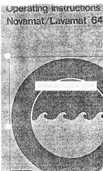 AEG Novamat/ Lavamat 64/ 85s Panduan Petunjuk Pengoperasian