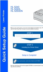 Brother HL-5250DN series クイック・セットアップ・マニュアル