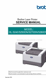 Brother HL-5280DW Manuale di servizio