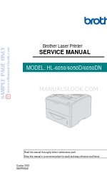 Brother HL-6050DN Manuel d'entretien