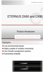 Fujitsu ETERNUS DX60 Введение продукта