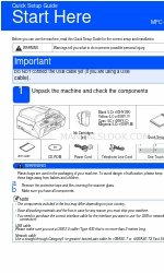 Brother MFC 5890CN - Color Inkjet - All-in-One 빠른 설정 매뉴얼