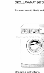 AEG Oko-Lavamat 86700 update Manual de Instruções