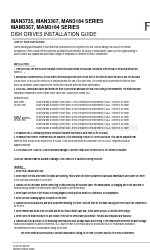 Fujitsu MAN3367 SERIES Manuale di installazione