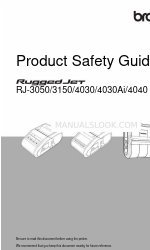 Brother RuggedJet RJ-4040 Посібник з безпеки продукції