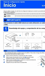 Brother DCP-395CN (Angielski) Skrócona instrukcja konfiguracji