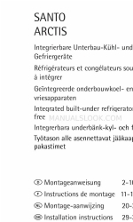 AEG ARCTIS Manual de instruções de instalação