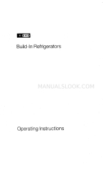 AEG Build-in Refrigerators Operating Instructions Manual