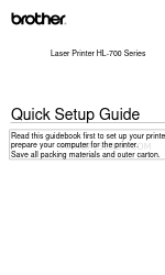 Brother HL-730DX Manual de configuração rápida