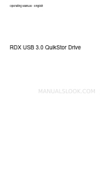 Fujitsu RDX USB 3.0 QuikStor Drive Manual de instrucciones