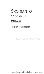 AEG OKO-SANTO 1454-6 iU Çalıştırma ve Kurulum Talimatları