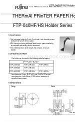 Fujitsu FTP-040HF Holder Series Specifications