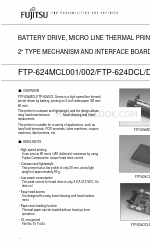 Fujitsu FTP-624DSL 사양 시트