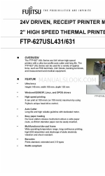 Fujitsu FTP-627USL431 Specification Sheet