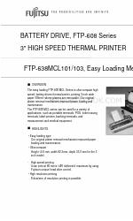 Fujitsu FTP-638MCL101 Especificações