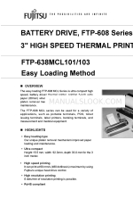 Fujitsu FTP-638MCL101 Ficha de especificações