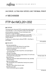 Fujitsu FTP-641MCL201 Specification Sheet