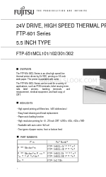 Fujitsu FTP-651MCL301 Arkusz specyfikacji