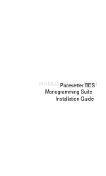 Brother Pacesetter BES Monogramming Suite Installationshandbuch