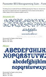Brother Pacesetter BES Monogramming Suite Handbuch