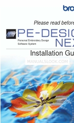Brother PE-DESIGN Ver.8.0 Installationshandbuch
