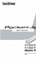 Brother PJ662 PocketJet 6 Print Engine with Bluetooth Panduan Pengguna