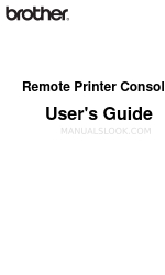 Brother Remote Printer Console Panduan Pengguna