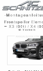 AC Schnitzer 5111 301 310 Manuel d'instructions de montage