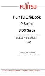 Fujitsu P1630 - LifeBook Tablet PC Bios Manual