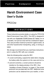 Fujitsu Stylistic CE CT2000 Series Instructions Manual