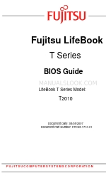 Fujitsu T2010 - LifeBook Tablet PC バイオマニュアル