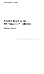 Fujitsu D2863 Manual técnico