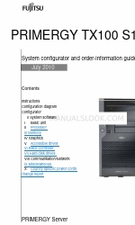 Fujitsu PRIMERGY TX100 S1 Especificações