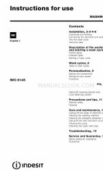 Indesit WMF 520A Instructions For Use Manual