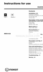 Indesit IWC 6125 S Manual de instruções de utilização