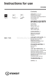 Indesit IWC 7105 Instructions For Use Manual