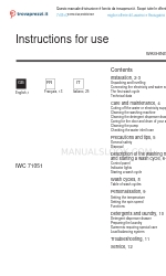 Indesit IWC 71051 Manual de instruções de utilização