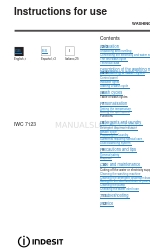 Indesit IWC 7123 Instructions For Use Manual