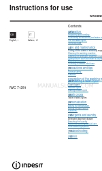 Indesit IWC 71281 Gebrauchsanweisung Handbuch