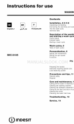 Indesit IWC 8105 Manual de instrucciones