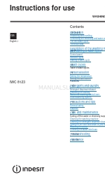 Indesit IWC 8123 Manuale di istruzioni per l'uso