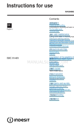 Indesit IWC 81481 Manual de instrucciones