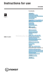 Indesit IWD 51231 Instructions For Use Manual