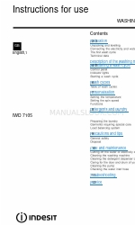 Indesit IWD 7105 Instructions For Use Manual