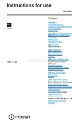Indesit IWD 71250 Instructions For Use Manual