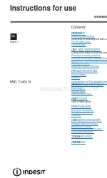 Indesit IWD 71251 Instructions For Use Manual