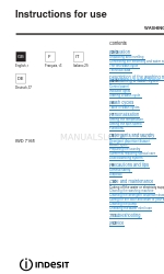 Indesit IWD 7168 Gebrauchsanweisung Handbuch