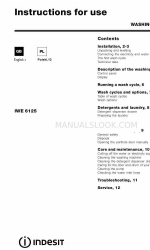 Indesit IWE 6125 Manual de instruções de utilização