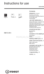 Indesit IWE 61251 Petunjuk Penggunaan Manual