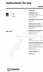 Indesit IWE 7125 Manual de instruções de utilização